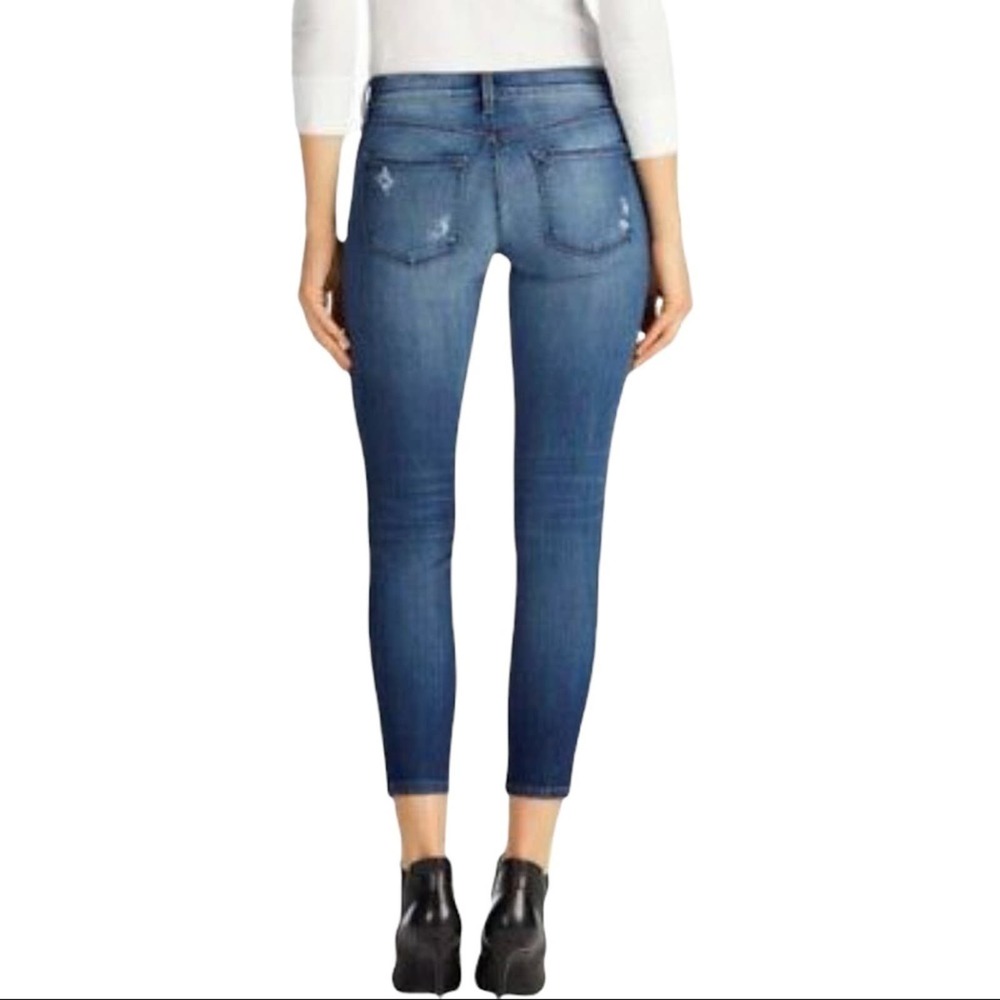J Brand 9326 Low Rise Crop Skinny Jeans decoy destruct Sz 26 - Picture 5 of 8